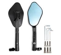 specchietto manubrio specchietti Per Kawasaki Per Z1000 Per Z750 Per ER-6F Per ER-6N Specchietti Retrovisori CNC Per Moto Con Viti Da 8 Mm O 10 Specchietto Retrovisore Laterale Per(Black)