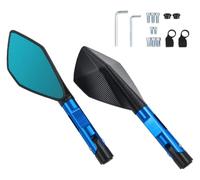 specchietto manubrio specchietti Per Kawasaki Per Z650 Z750 Z800 Z1000 Per Z900 ER6N ER6F Specchietti Retrovisori Laterali Per Motociclette(Blue)