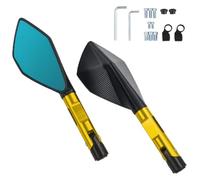 specchietto manubrio specchietti Per Kawasaki Per Z650 Z750 Z800 Z1000 Per Z900 ER6N ER6F Specchietti Retrovisori Laterali Per Motociclette(Golden)