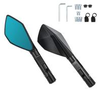 specchietto manubrio specchietti Per Kawasaki Per Z650 Z750 Z800 Z1000 Per Z900 ER6N ER6F Specchietti Retrovisori Laterali Per Motociclette(Black)