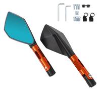 specchietto manubrio specchietti Per Kawasaki Per Z650 Z750 Z800 Z1000 Per Z900 ER6N ER6F Specchietti Retrovisori Laterali Per Motociclette(Orange)