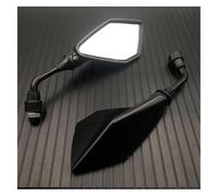 specchietto manubrio specchietti Per Suzuki Moto Specchietto Retrovisore Laterale Pieghevole 10 Mm Specchietti Barra Posteriore Rotazione Vista(Black)