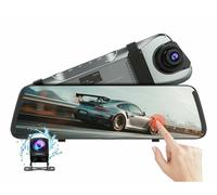 SPECCHIETTO MONITOR TOUCH 9.66 POLLICI RETROVISORE DASH CAM SENSORE G 170° 1080P