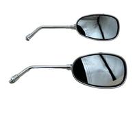 Specchietto Moto Manubrio 1 paio di specchietti retrovisori universali 22 mm10 mm cromati moto, motocross scooter ATV e-bike specchietti laterali per moto, vista posteriore Retrovisore Moto