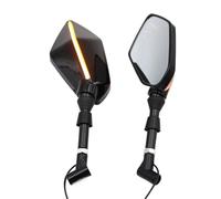 Specchietto Moto Manubrio Con indicatori di direzione a per LED da 8-10 mm, specchietto retrovisore universale per moto per Suzuki GSR Retrovisore Moto