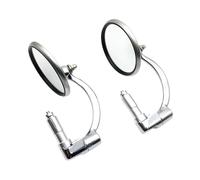 Specchietto Moto Manubrio Specchietti retrovisori laterali per manubrio da 7/8" 22 mm, cromati, per moto, universali, per, scooter, per Kawasaki Retrovisore Moto
