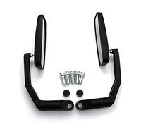 Specchietto Moto Manubrio Specchietti retrovisori laterali universali da 8 mm e 10 mm per moto, specchietti convessi posteriori, per ATV e per Kawasaki Retrovisore Moto(Black)