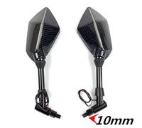 Specchietto Moto Manubrio Specchietto retrovisore universale 10 mm moto LED, alloggiamento per specchietti retrovisori, specchietto laterale per BMW R1200gs R1200GS R1200RT Retrovisore Moto(Carbon-10m
