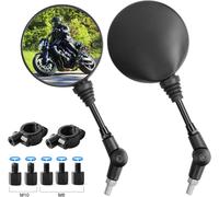 Specchietto Moto Pieghevole Universali 7/8" 22Mm Specchietti Moto Manubrio Acces