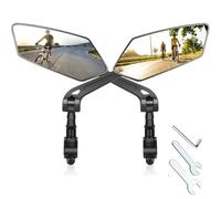 Specchietto Moto Riflettore Per Specchietto Retrovisore Per Manubrio Girevole Regolabile Trasparente Scooter Elettrico Accessori Per Biciclette Da Ciclismo(One Pairs)
