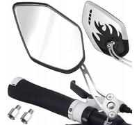 SPECCHIETTO MOTO SET 2pz RETROVISORE CROSS SCOOTER CUSTOM FIAMME FIRE M8 / M10
