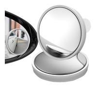 Specchietto per Angolo Morto Auto,2 Pezzi Specchietto Retrovisore A Rotondi - Specchio Auto Regolabile a 360 Gradi per Punti Ciechi - Per Camion SUV Roulotte Parcheggio