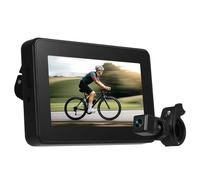 Specchietto per bici da manubrio, telecamera per retrovisione per bicicletta con funzione di visione notturna dello schermo da 4.3 ''staffa regolabile con visione grandangolare a 150 °