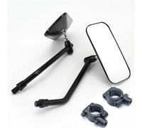 Specchietto Per Bicicletta Per Moto Retro Manubrio Da 22 Mm Accessori Per Specchietti Laterali Per Bici In Ferro Universale Visualizza gli specchi(Black square)