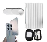 Specchietto per selfie, regolabile, riflettente, per smartphone, fotocamera, kit con dispositivo blue-tooth selfie | Kit da viaggio Essentiall con custodia e panno per la pulizia universale adatto per