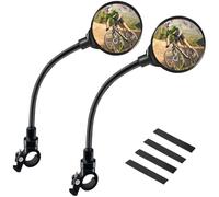 Specchietto Retrovisore 360° Regolabile Specchietto Retrovisore Specchietti per Bici per Bici da Corsa Monopattino Elettrico Moto Bicicletta Elettrica 2 Pezzi