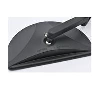 Specchietto retrovisore a morsetto d-mirror-19 half moon nero destro o sinistro