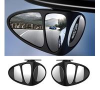 Specchietto Retrovisore Angolo Cieco per Fiat Palio Tipo Strada Punto Impermeabile Grandangolare Regolabile a 360° HD Antiriflesso Auto Accessori Black style