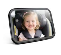 Specchietto Retrovisore Bambini, Specchietti Seggiolino Orientabile con Ampia Visuale Chiara, Specchietto Retrovisore Convesso e Infrangibile Regolabile Vista Neonato, Flessibile e Stabile