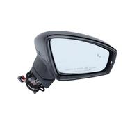 Specchietto retrovisore completo Per VW Per Tiguan 2018-2023 Nero Doppia Spina Specchio Con Blind Spot Luce Laterale Accessori Auto 8 Filo Specchietto Retrovisore Montaggio Esterno(1pc left)