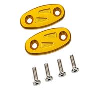 Specchietto retrovisore con piastra di bloccaggio for moto, codice telaio, tappo base, coperchio foro specchietto retrovisore for CBR 650R, CBR500R, CBR300R, CBR250R(Gold)