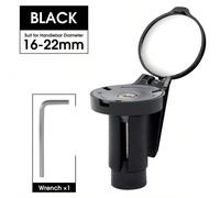 Specchietto retrovisore convesso per bicicletta - Specchietto retrovisore per bicicletta con rotazione a 360°, regolabile, adatto per biciclette da montagna e da corsa con ampio campo visivo, riflessi