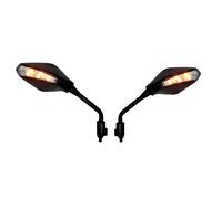 Specchietto Retrovisore Coppia Winker Luce LED Nero Contrassegno E Universale