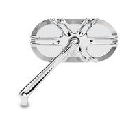 Specchietto retrovisore deep cut caged sinistra cromato per harley indian victor