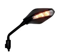 Specchietto Retrovisore Destra Winker Luce LED Nero Contrassegno E Universale
