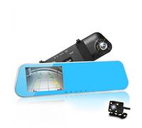 SPECCHIETTO RETROVISORE DVR MONITOR HD 4.3" LCD TELECAMERA RETROMARCIA AUTO