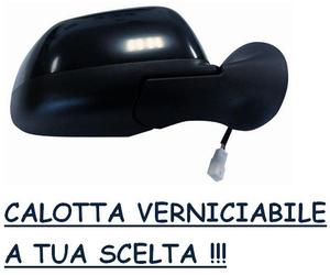 SPECCHIETTO RETROVISORE ELETTRICO 5PIN DX DACIA DUSTER 2010 CALOTTA VERNICIABILE