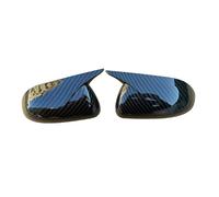 Specchietto retrovisore esterno Auto Retrovisore Copertura Dello Specchio Laterale Corno Ala Cap Porta Esterna Trim per KIA K2 KX per CROSS 2017-2020 per RIO 4 2017-2023(Carbon Fiber)