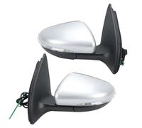Specchietto Retrovisore Esterno Laterale Per Vw Per Golf 6 Per MK6 2008-2013 Specchietto Laterale Per Auto A Pin Con Luce Di Direzione Retrovisore Pieghevole Manuale(1 pair Silver)