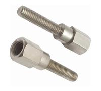 Specchietto retrovisore for moto e scooter, adatto for viti M8 da 8 mm a 6 mm, filettatura maschio femmina destra, allungabili e rialzabili.(2pcs)