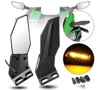 Specchietto Retrovisore Girevole Regolabile Per Motocicletta Con Indicatori Di Direzione A LED Per YAM&AHA Per SUZ&UKI Per motorcycle Per BA&JAJ Per DUC&ATI