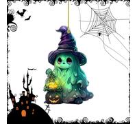 Specchietto Retrovisore Halloween, Decorazione Appesa Per Veicoli, Pendente Charm In Acrilico 2D Per La Decorazione Di Halloween Per Finestra Parete Specchietto Retrovisore E Zaino