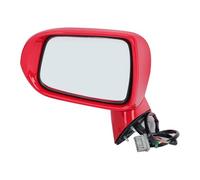 Specchietto Retrovisore Laterale 5 PIN Regolazione Elettrica Dell'angolazione LED Lente In Vetro Per Lampada Di Direzione Per FIT Per JAZZ Per CITY Specchietto Retrovisore Esterno(5pins red L)