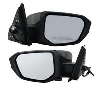 Specchietto retrovisore laterale a 3 fili compatibile con Honda Civic 2016-2021 versione USA, specchietto for porta nero senza spray, accessori for auto(1 pair)