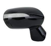 Specchietto retrovisore Laterale a 5 Fili per Jazz 2005-2008, Lampada Nera Brillante con indicatore di direzione, specchietto retrovisore Laterale (Monocolore)