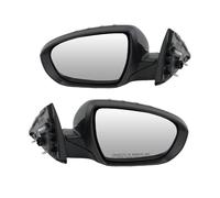 Specchietto retrovisore Laterale a 6 Pin per Kia Optima Sedan 2014-2015, specchietto retrovisore riscaldato Pieghevole Manuale, Nero Lucido, Accessori per Auto (Sinistro)