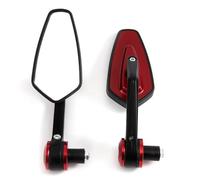 Specchietto Retrovisore Laterale Per Estremità Del Manubrio 7/8'' 22 Mm Per Motocicletta Specchietti Retrovisori Per Bmw(Red)