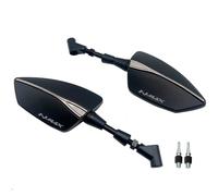 Specchietto Retrovisore Laterale Per Moto Per YAMAHA NMAX 125 150 155 160, Viti Da 8/10 Mm, Riflettore Sinistro E Destro Specchietto Convesso(Argento 1)