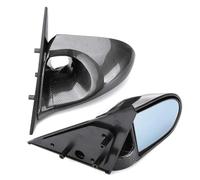 Specchietto Retrovisore Laterale Regolabile Manuale Per Portiera Auto Per Honda Per Civic 4 Porte Berlina 1992-1995 Raccordi(Carbon Look)