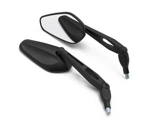 Specchietto retrovisore Laterale Regolabile Universale per la Maggior Parte dei Modelli, Stile Meccanico, per Moto, con Adattatore per Apertura da 8 mm/10 mm e Viti Incluse.