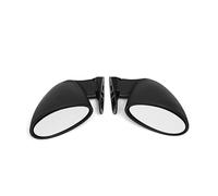 Specchietto Retrovisore Laterale Universale Per Auto Da Corsa, Sinistro E Destro, Kit Proiettile Retrò Classico, Stile California SPECCHIO RETROVISORE(White Black)