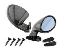 Specchietto Retrovisore Laterale Universale Per Auto Da Per Corsa Sinistro E Destro Kit Retrò Classico Stile California Specchio Specchietto Retrovisore Esterno(Blue Carbon)