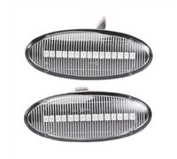 Specchietto Retrovisore Luce Compatibile Con Nissan Per Qashqai Per J10 Per X-Trail T31 Per Cube Per Micra 2011 2012 Bianco Car Dynamic Side Marker Signal Lamp Light Turn Lamp