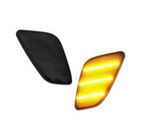 Specchietto Retrovisore Luci Blinker Per Jeep Per Wrangler Per TJ 1997-2006 Indicatore Direzione Anteriore Luce Posizione Laterale A LED Posteriore Auto(Smoked Lens Amber)