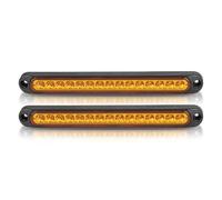 Specchietto Retrovisore Luci Blinker Per Rimorchio Per Camion Per Camion Per Pick-up Per SUV Per Camper Barra Luminosa Auto Luce Freno Segnale Luce Posizione Laterale Indicatore(2pcs Yellow)