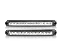 Specchietto Retrovisore Luci Blinker Per Rimorchio Per Camion Per Per Pick-up Per SUV Per Camper Barra Luminosa Auto Luce Freno Segnale Posizione Laterale Indicatore(2pcs White)
